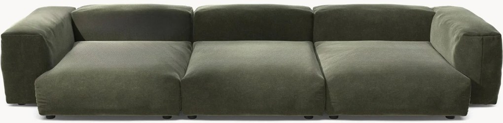 Zamatová modulárna pohovka Vetsak (4-miestna)