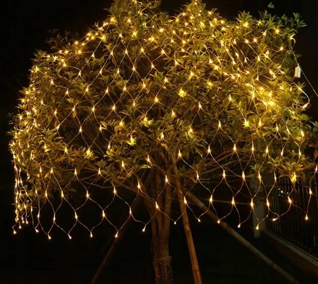 Svetelná vianočná sieť 200x260 cm 160 LED | teplá biela