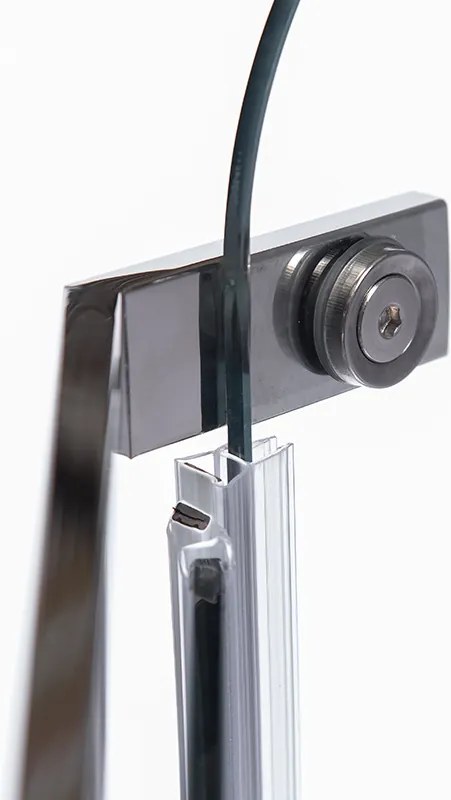 BPS-koupelny Päťuholníkový sprchovací kút KZ91B 90x90 chróm/transparent - bez vaničky