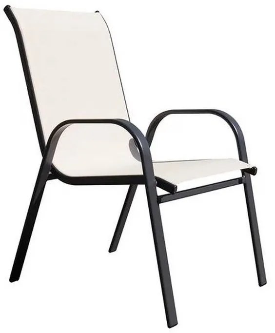 Záhradná stolička MRP DULCIA čierna/cappucino
