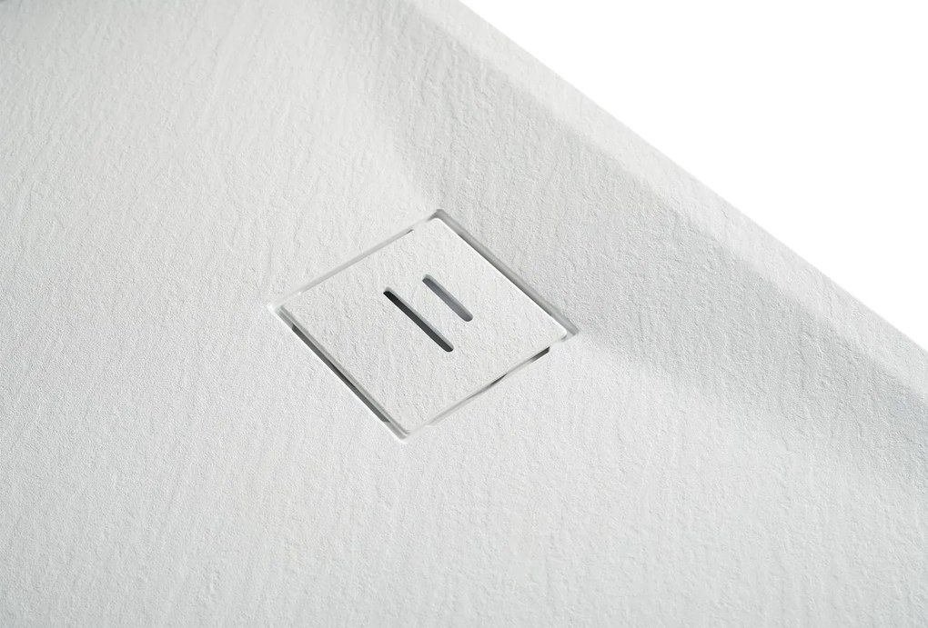 Erga Hyper, SMC sprchová vanička 70x70x2,6 cm + sifón, biela matná, ERG-V06-SMC-7070S-WH