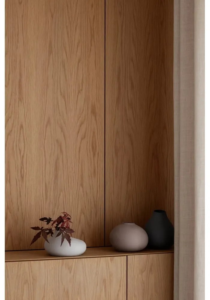 Svetlosivé porcelánové súprava váz 3 ks (výška 9 cm) Nona – Blomus