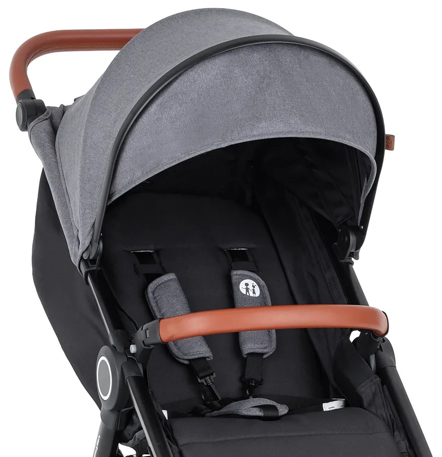 PETITE&MARS strieška na kočík Street+ ultimate grey