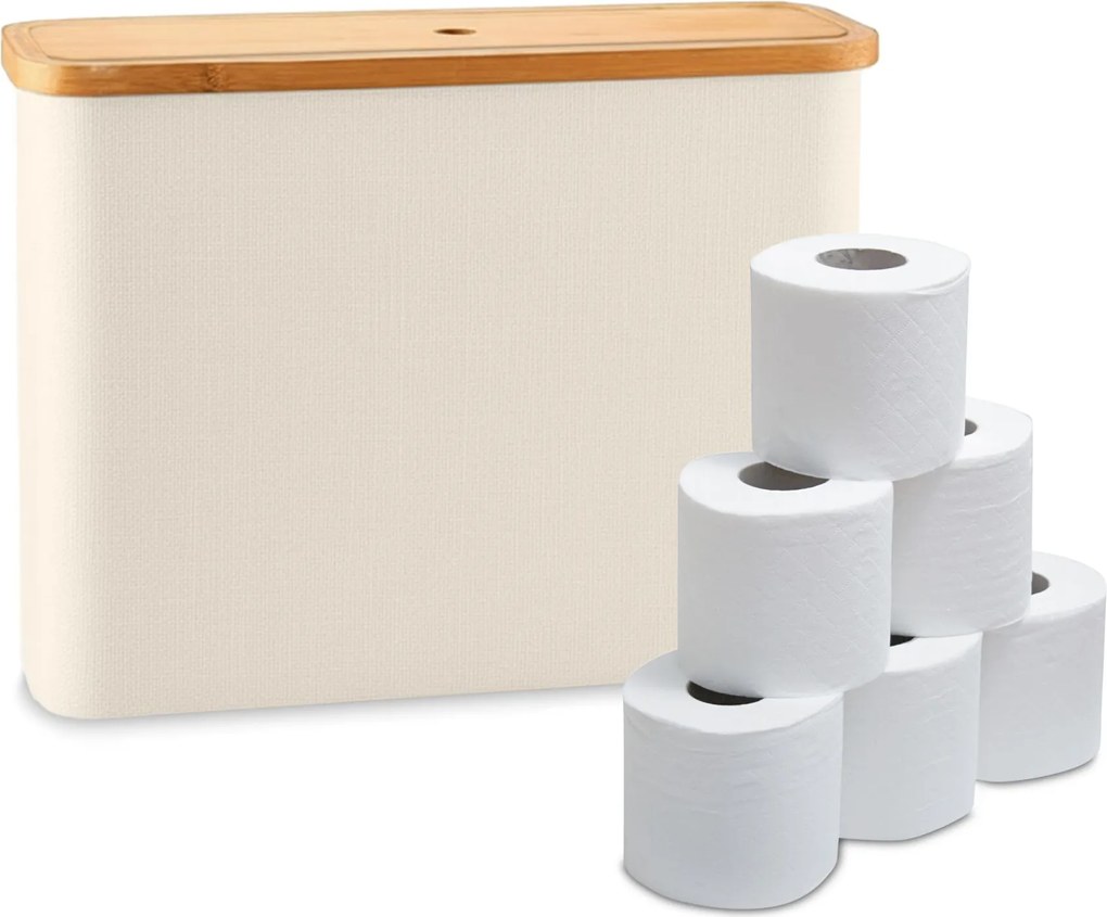 Úložný priestor na toaletný papier na 12 roliek RD51702, béžová