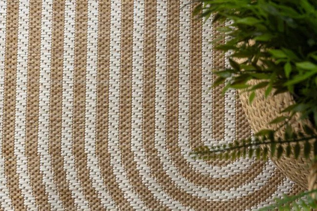 Koberec ORGANIC 1835 geometrický, krémový / naturálny