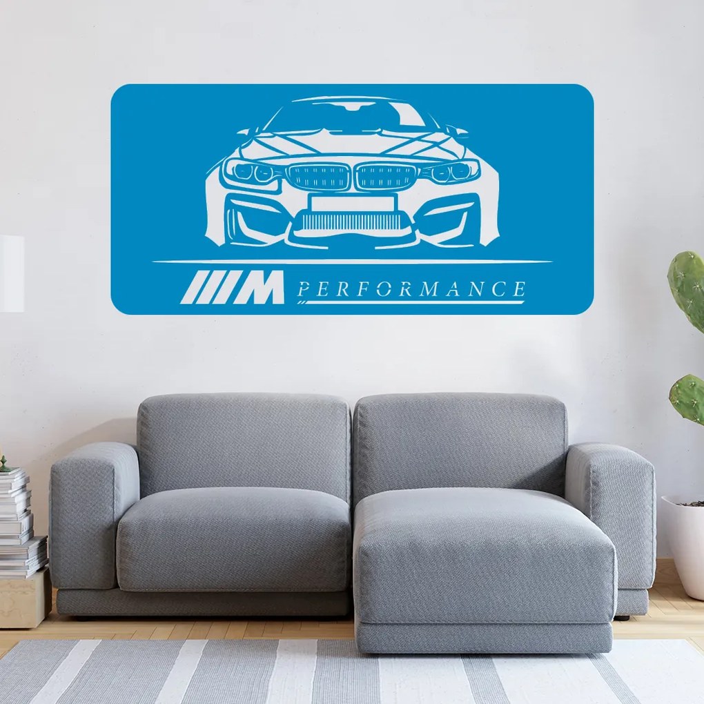 Veselá Stena Samolepka Rýchle auto Farba: fialová, Veľkosť: 100 x 50 cm