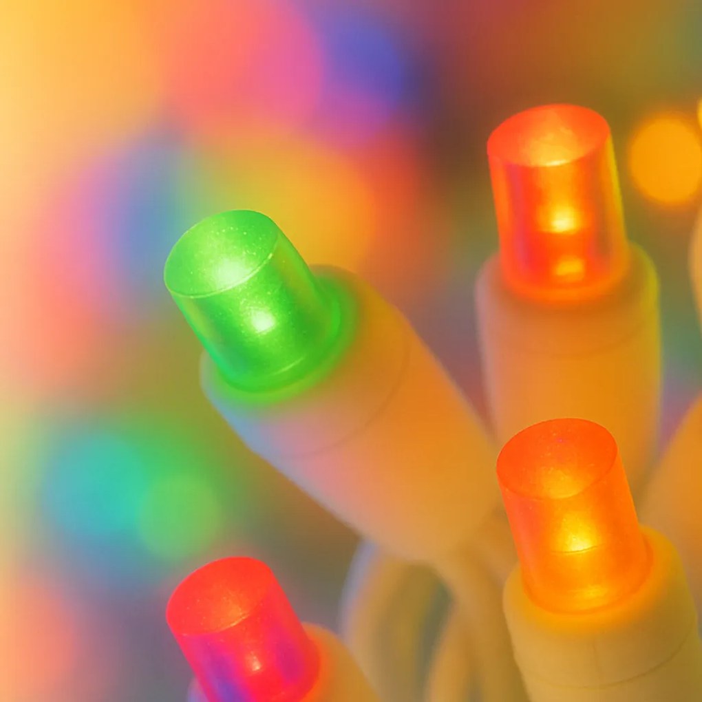 Vianočné svetielka LED záclona FLASH multicolor 500 LED