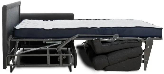 Pohovka na každodenné spanie AZZURRA br. FIORELLO rozkladacia, 140, tm. šedá (penelope 25)