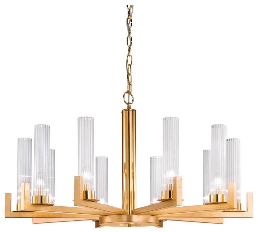 Kolarz 6009.81030 - Luster na reťazi RAGGIO 10xE14/25W/230V 24K zlato