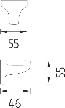 Nimco Háčik jednoduchý MONOLIT - MO 4054-26