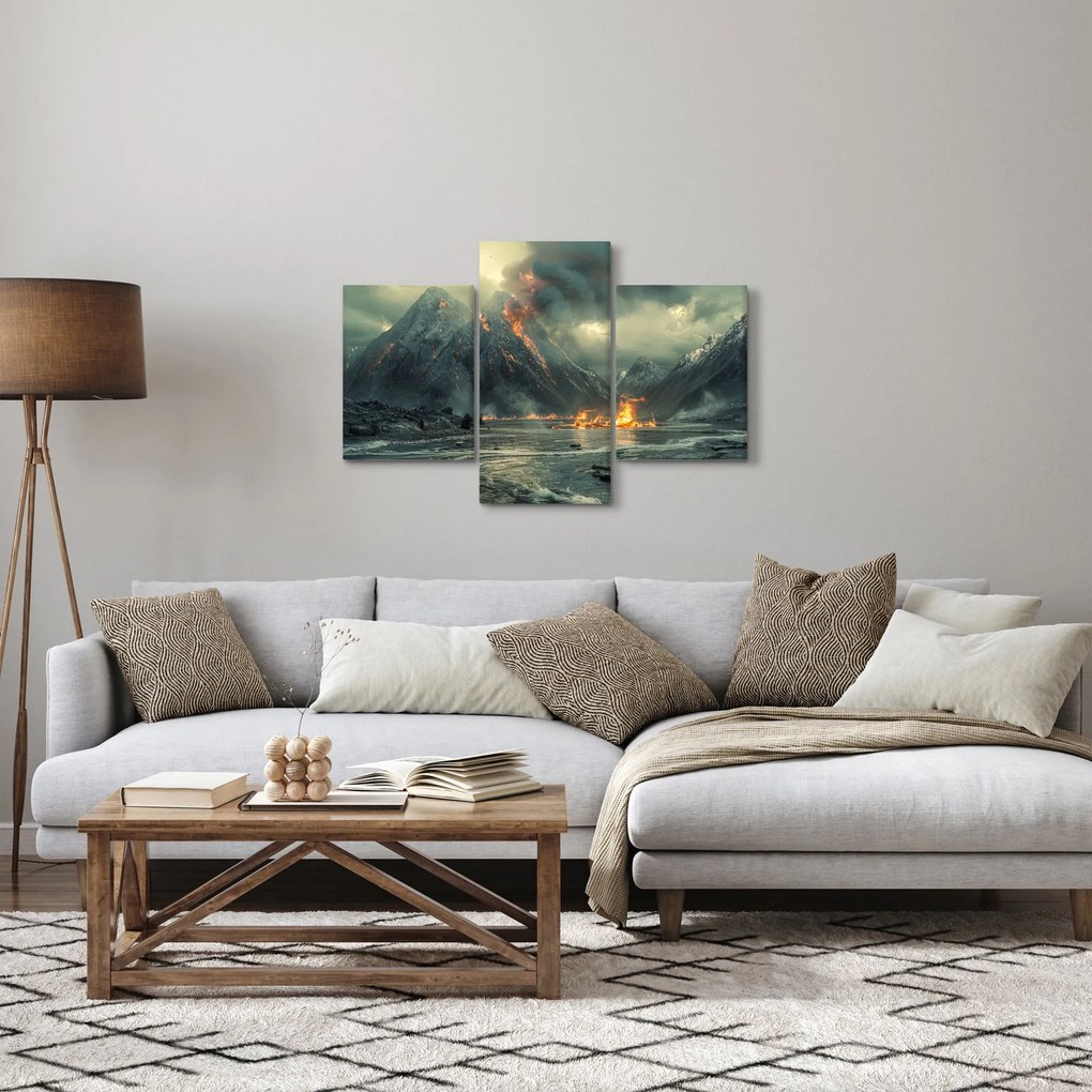 Obraz - Erupcia sopky (90x60 cm)