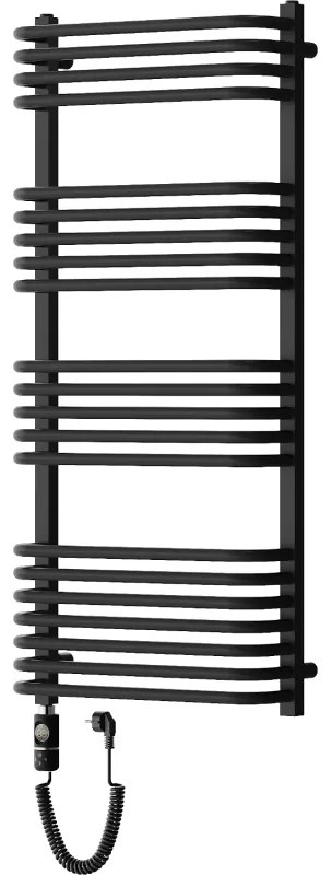 Mexen Apollo, elektrické vykurovacie teleso 1210x550 mm + vykurovacia tyč 600 W, čierna, W117-1210-550-2600-70