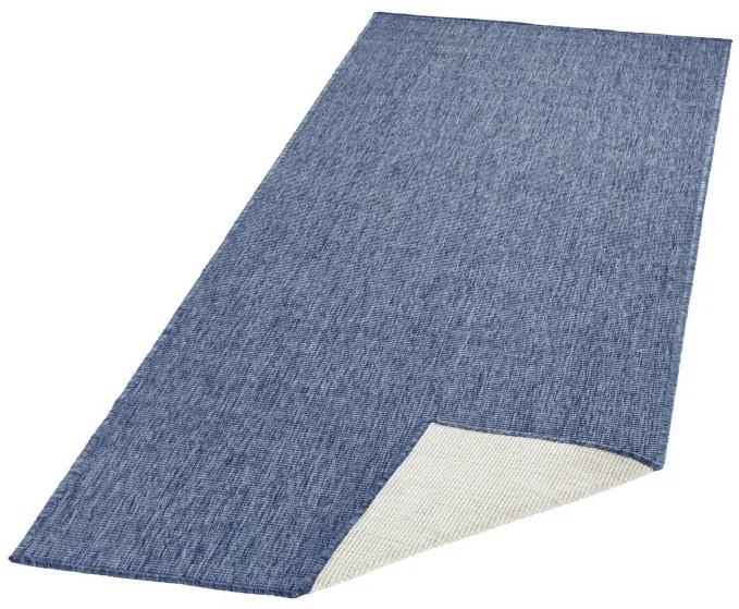 NORTHRUGS - Hanse Home koberce Kusový koberec Twin-Wendeteppiche 103100 blau creme – na von aj na doma - 120x170 cm