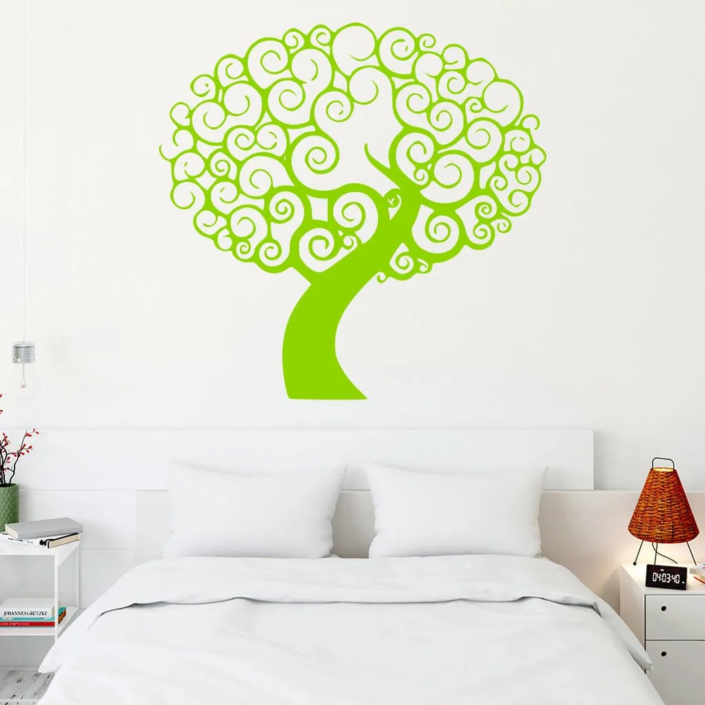 Veselá Stena Samolepka Kúzelný strom Farba: fialová, Veľkosť: 80 x 80 cm