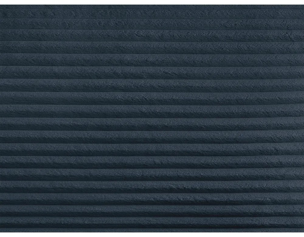 Tmavomodrá čalúnená dvojlôžková posteľ s úložným priestorom a roštom 160x200 cm Jade – Bobochic Paris