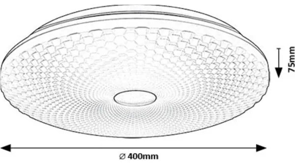 Rabalux 71184 - LED Stropné svietidlo GALETI LED/24W/230V 4000K pr. 40 cm