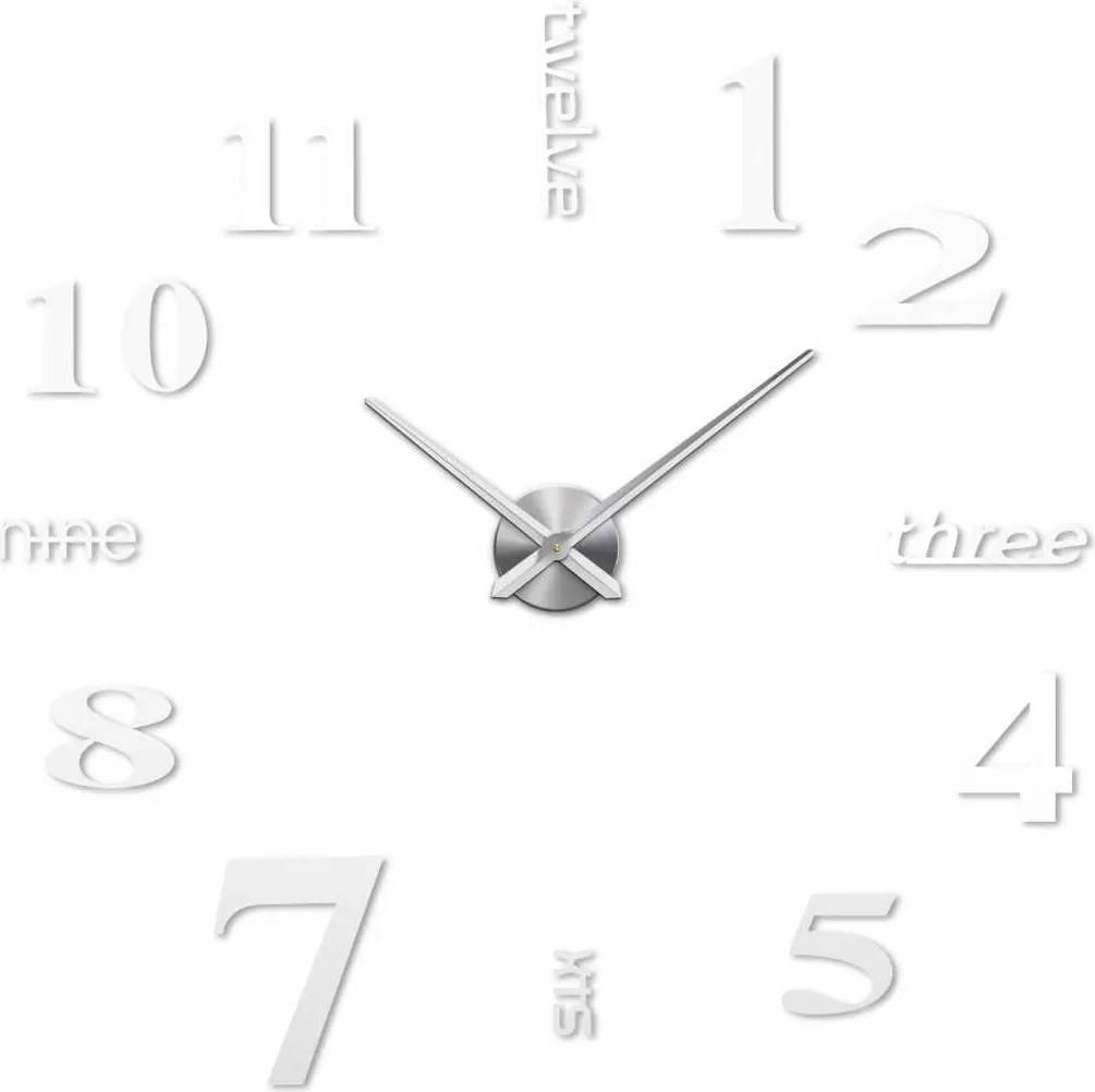 Nástenné hodiny čísla | DARCIA: Zrkadlo SILVER Farba čierna RAL 9005 80 cm 3497-104255 12S015