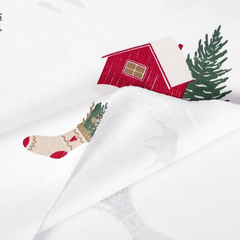 Goldea vianočné bavlnené plátno - tradičné vianoce 160 cm