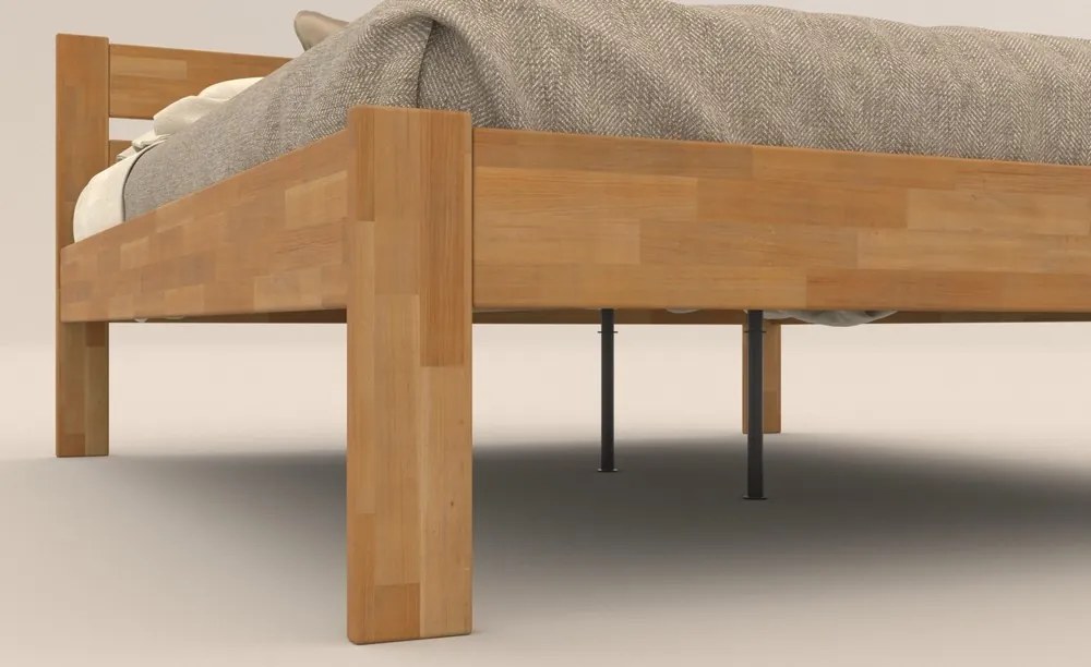 Posteľ Mystic 140x200 cm, jelša