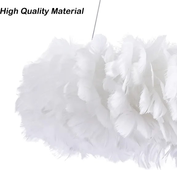 BRILAGI - LED luster na lanku FEATHER 3xE27/40W/230V + 3xLED/3W pr. 50 cm biela
