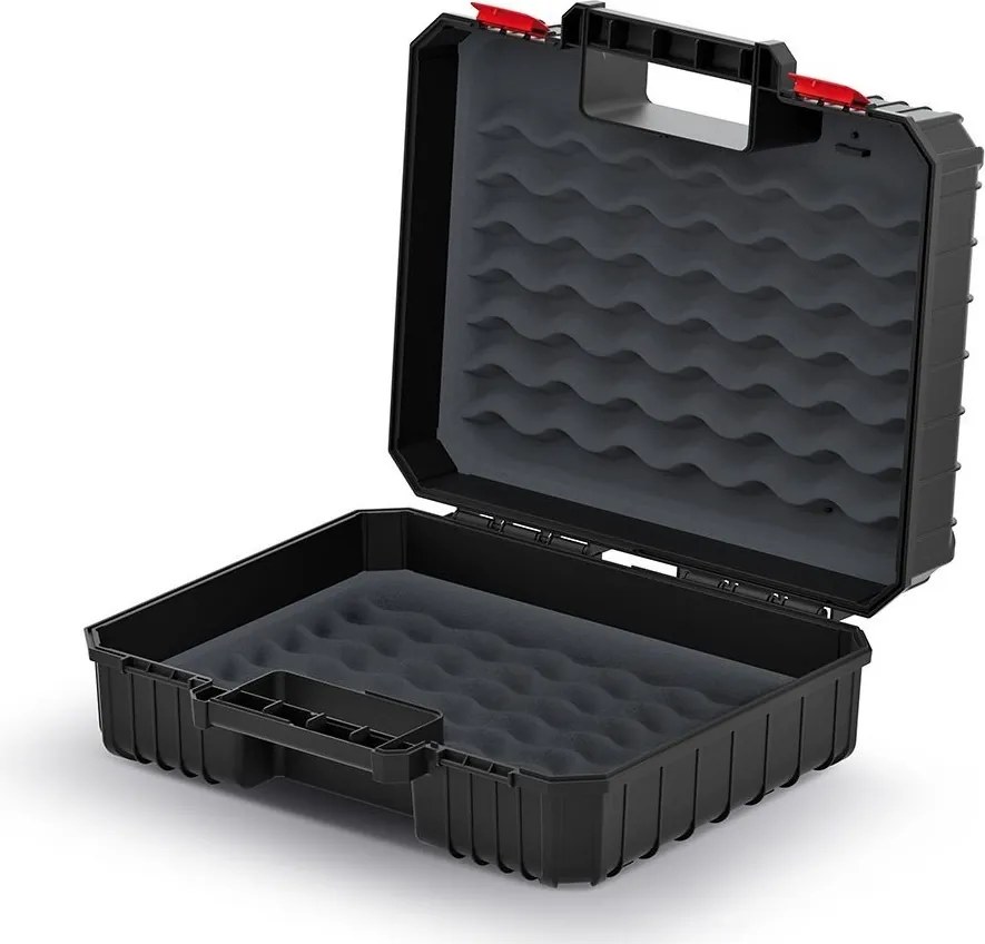 Kistenberg Kufrík na náradie s penovou výplňou HEAVY čierny 384x335x144mm