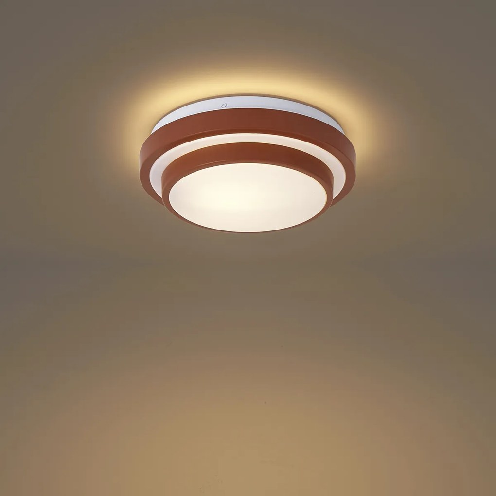 Moderné stropné svietidlo Sienna s bielym 25 cm IP44 - Walden