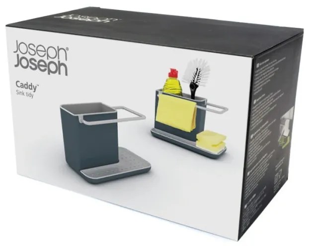 Sivý stojan na umývacie prostriedky Joseph Joseph Caddy Sink Tidy
