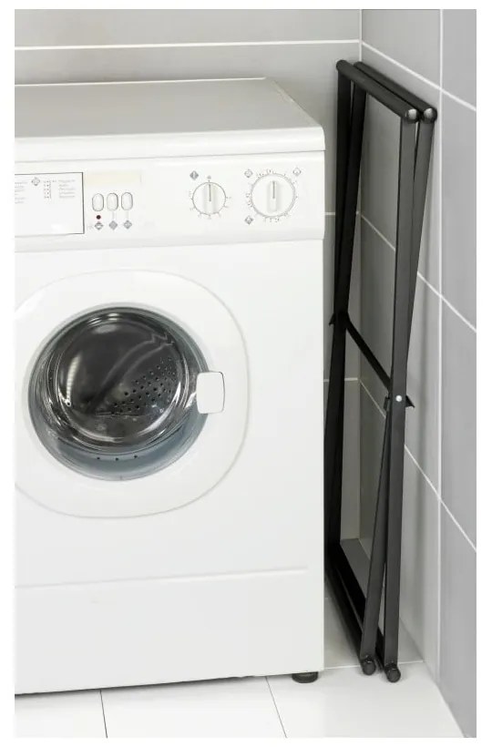 Čierny skladací vešiak na uteráky Wenko Lava