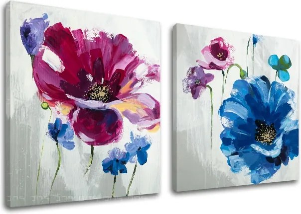 Autorská reprodukcia na plátne KVETY XOBAM033E2