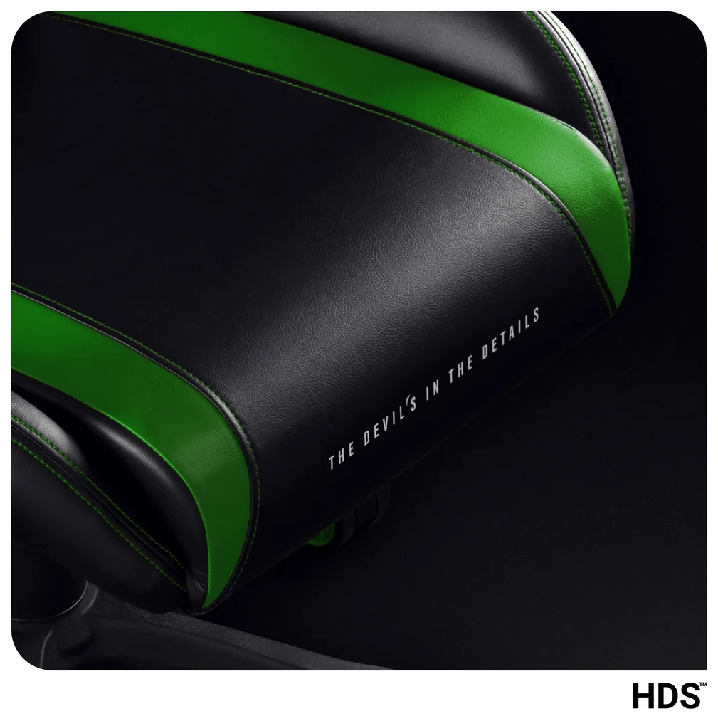 Herné kreslo Diablo X-Horn 2.0 Normal Size, čierno-zelené