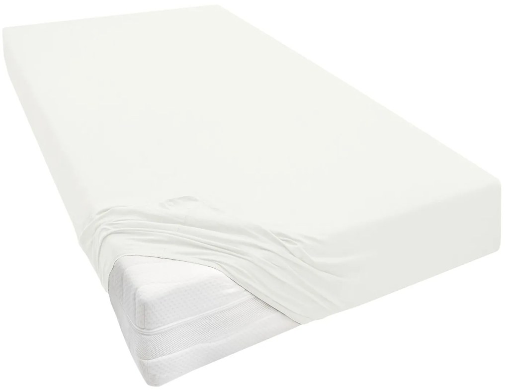 Biberna Napínacia plachta (krémová, 180 – 200 x 200 – 220 cm) (100251944)