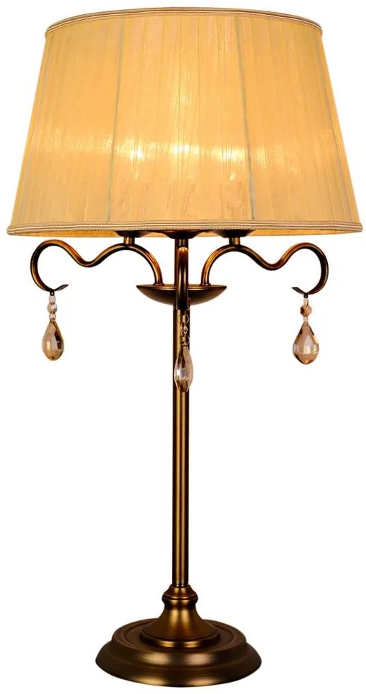 Candellux FIESTA Stolná lampa 3X40W E14 Patina 41-15273