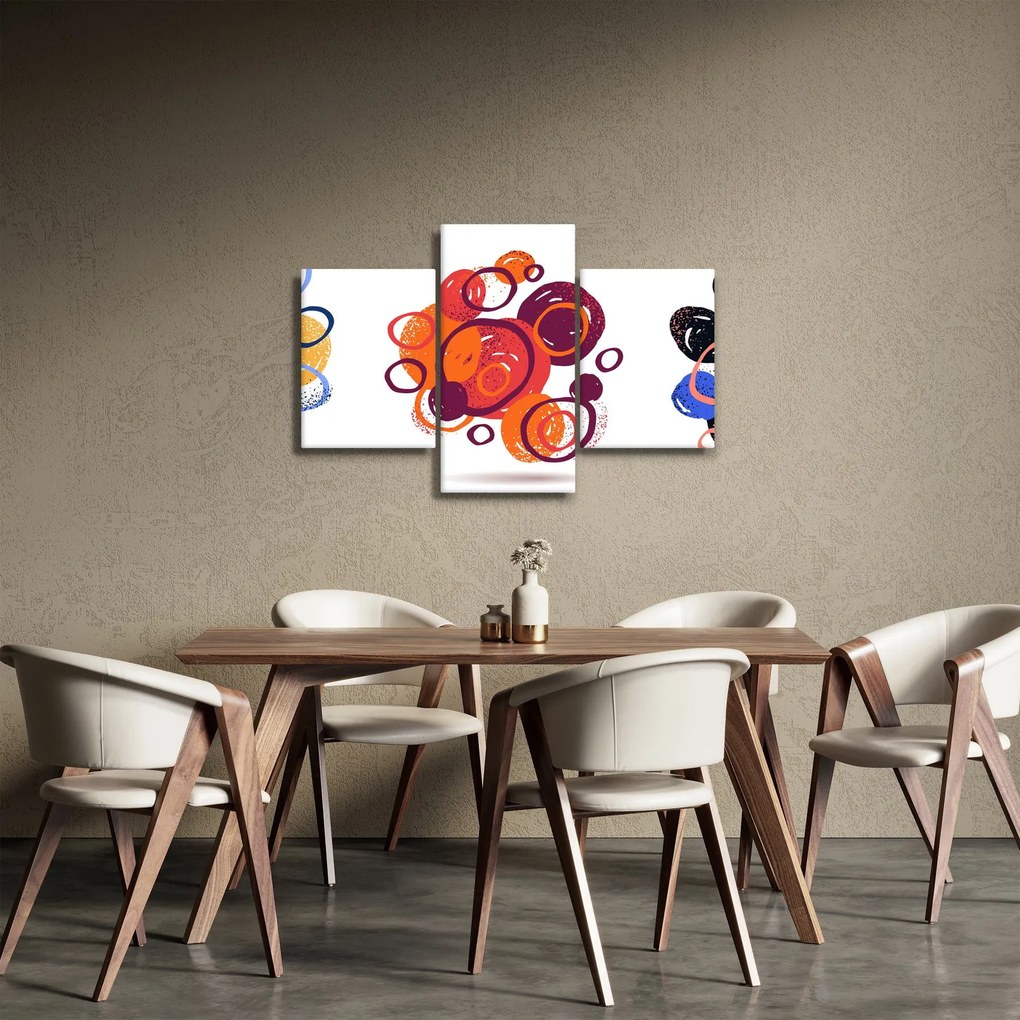 Obraz farebných kruhov (90x60 cm)