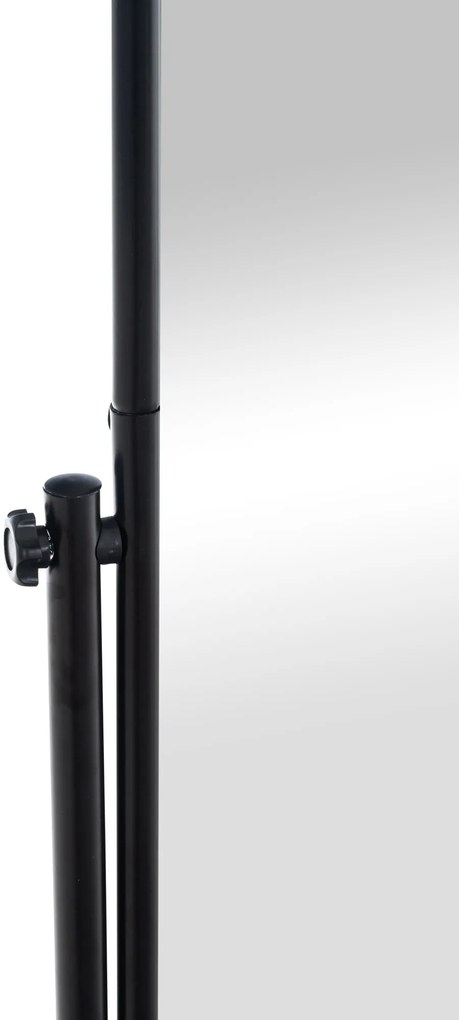 Stojace zrkadlo Nane Oval 317228 - 155x40x42 cm - Čierna