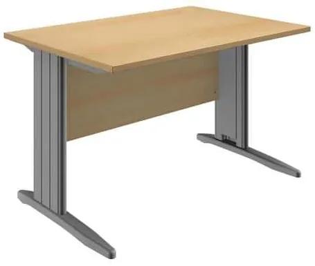 Kancelársky stôl System, 120 x 80 x 73 cm, rovné vyhotovenie, dezén buk