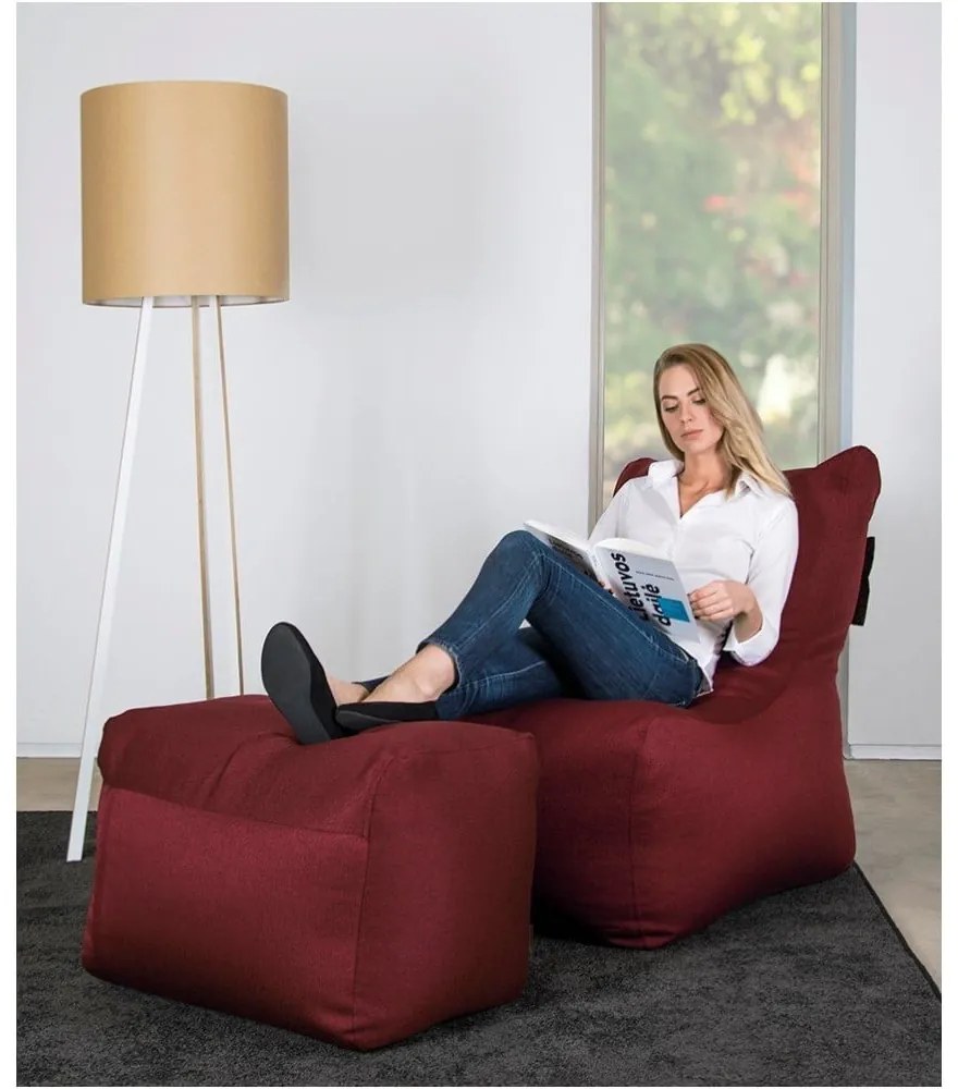 Sivobéžový sedací vak Plus 70 Lounge – SLOWDOWN