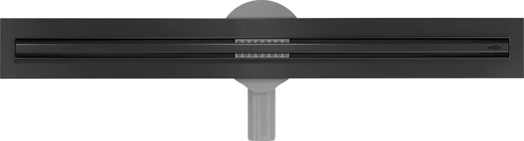 Sprchový žľab maxmax Mexen FLAT 360 SLIM - čierny, 1741060