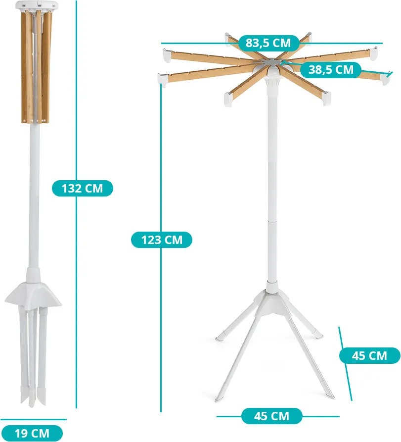 Skladací sušiak s vešiakmi