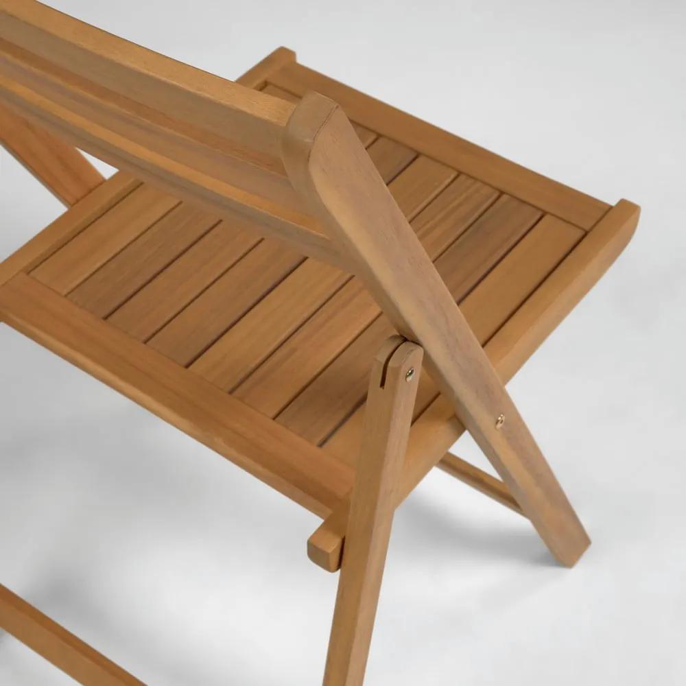 Skladacia záhradná stolička z akáciového dreva Kave Home Daliana