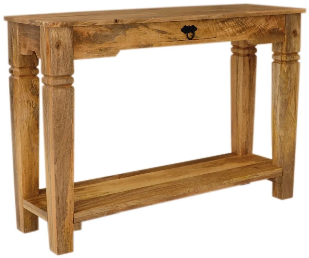 furniture-nabytek.cz - Konzolový stolík drevo 110x76x35 z masívu mango