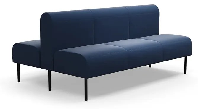 Modulárna pohovka VARIETY, 3 miestna, double, látka Pod CS, námornícka modrá