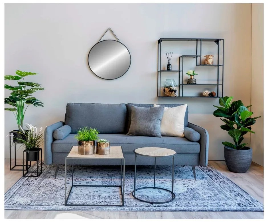 Nástenné zrkadlo ø 60 cm Trapani – House Nordic