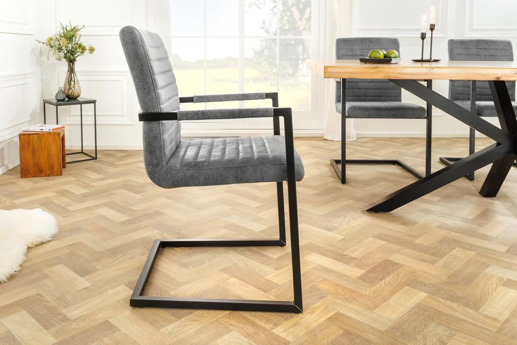 Dizajnová stolička LOFT kamenná sivá