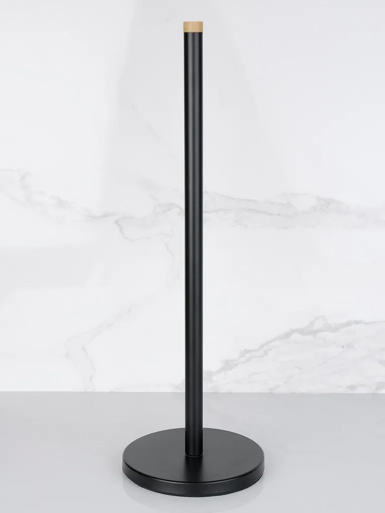 Stojan na toaletný papier - čierny