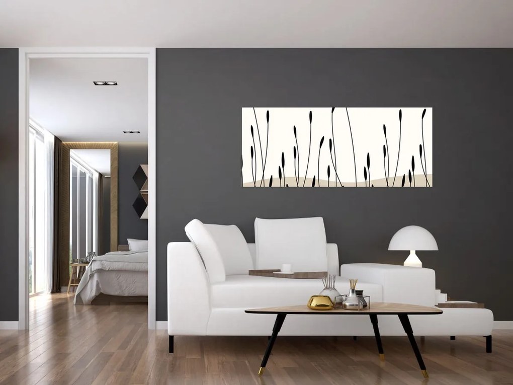 Obraz - Grafická lúka N⁰3 (120x50 cm)