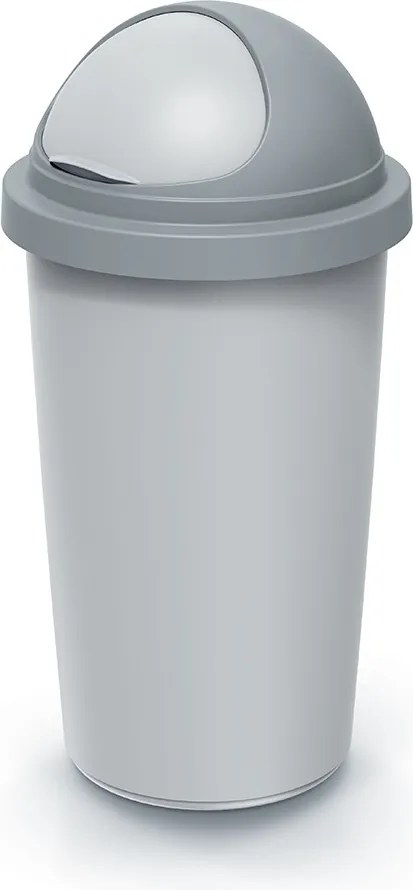 Odpadkový kôš COMPACTO ROLL 30 L popolavo sivý/svetlosivý