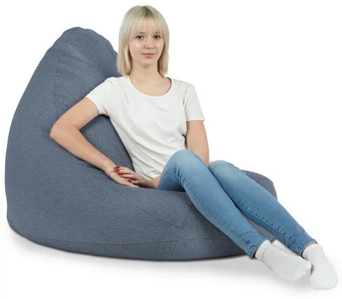 Sedací vak Drop XXL Balance Recycling Farba: Modrý