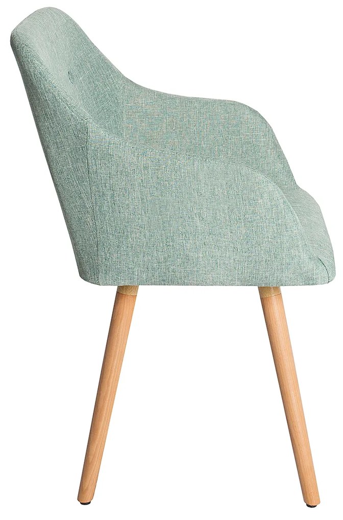 Štruktúra lakťovej opierky stoličky Scandinavia zelená