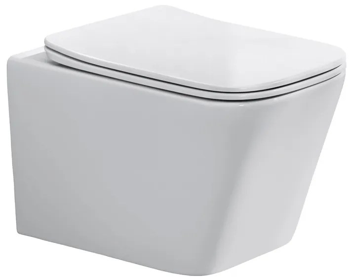 Závesná WC misa nástenná biela