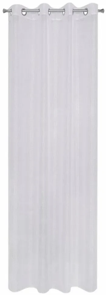 Biela záclona na kruhy 140 x 250 cm